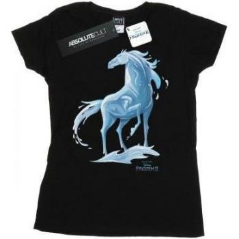 Camiseta de algodón Frozen 2 Nokk para mujer en color negro