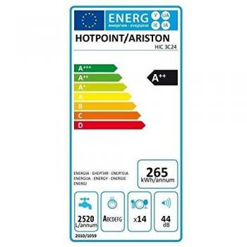 Lave-vaisselle avec système de sécurité Overflow Hotpoint HIC 3 C24
