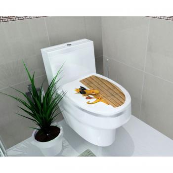 Art mural en relief pour toilettes