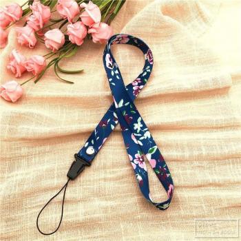Floral Lanyard for USB Badge Holder