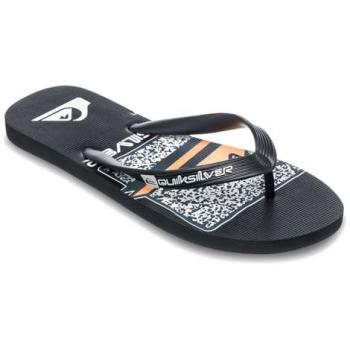 Hombre Java Quiksilver – Chanclas Negros con Toque Naranja, Talla 41