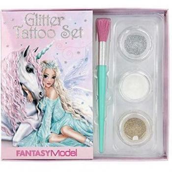 Depesche 11280: Glitzer Tattoo Set „Icefriends“ – FANTASY Blau