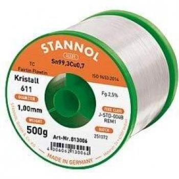 Saldante Kristall 611 Fairtin Sn96,5Ag3Cu0,5 REM1 100 g 0.3 mm