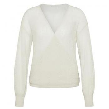 Ultra Light Wickelpullover in Beige für Damen