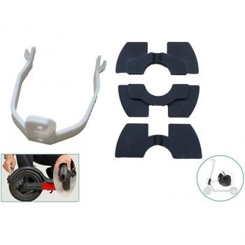 Kit Absorbeur de Chocs en Silicone – 3 Composants, Protection Cadre Aile Rétro pour Scooter Xiaomi M365/Pro