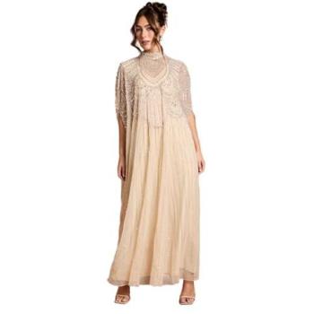 Opulent Adorned Midi Gown