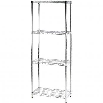 Archimede Sistema Componibile, Scaffale Cinque Ripiani, Nero (Cromato), 61 x 36 x 213 cm