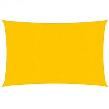 Voile d'ombrage 160 g/m² 3 x 5 m couleur jaune