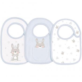 Paquete de 3 baberos Olmitos “Conejo” para bebés y lactancia