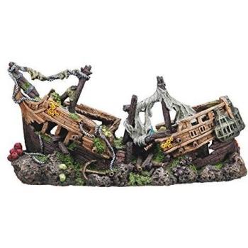 Nobby Décoration Aquarium Épave de Pirate XXL 57 x 26 x 29 cm