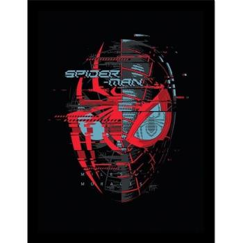 Poster Glitch Spider-Man: Miles Morales encadré