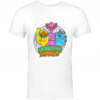 Camiseta Monster Munch Manga Corta Hombre Blanco Large
