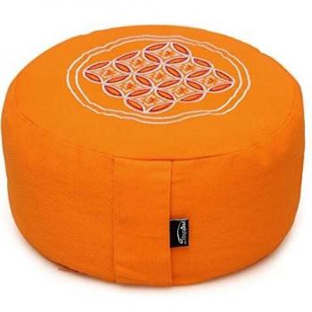 Rundes Yogikissen „Mango Classic“ – 30 × 15 cm, Baumwolle