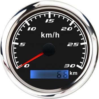 85mm Digital Speedometer Gauge 0-200 KM/H for Boat