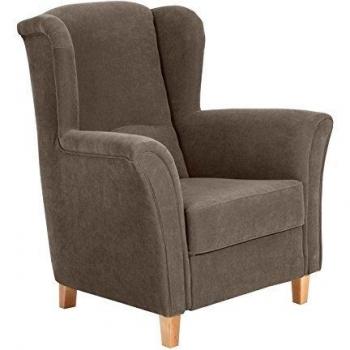 Winzer Max Sessel mit Ohrenstütze “Agnetha” – Velours Sahara‑Design