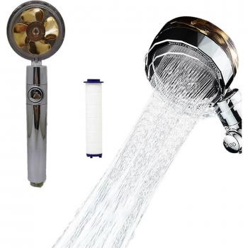 Ducha de mano presurizada con ahorro de agua y rotación