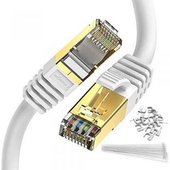 Zosion Gold‑Plated RJ45 Cat8 Cable – 20 m, 2000 MHz, 40 Gbps