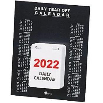 KFD Black & White 2022 Daily Desk Calendar