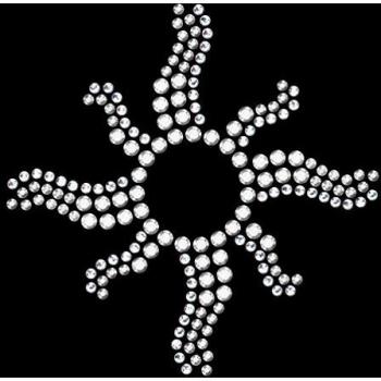 Glänzende Body-Tattoos für Fasching – Einzelset