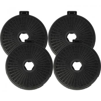 Vhbw 4‑Pack Air‑Clean Carbon Filters – Fits Smeg 20 cm Kitchen Extractors