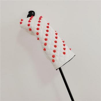 Orange Rivets Golf Woods and Putter Headcovers for 460cc Driver