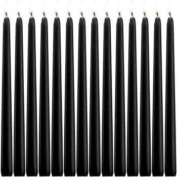 Set of 14 Unscented 10-Inch Dripless Taper Candles