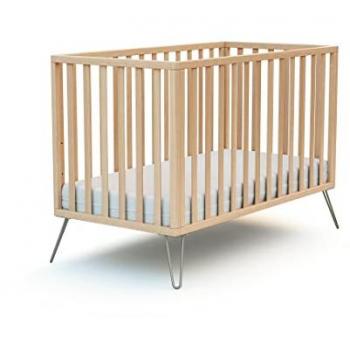 JURABABY Cuna Estilo Haya con Estructura de Acero 60x120