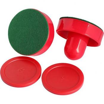 2pcs Felt Pushers and Puck for Air Hockey Table