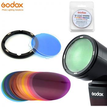 Godox V1 Speedlite Magnetic Diffuser Plate with V-11C Color Gels