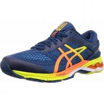 ASICS Gel-Kayano 26, Chaussures de sport pour homme, Bleu (Mako Blue/Sour Yuzu 400), 40.5 EU