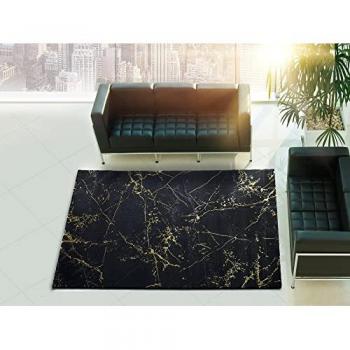 Tapis rétro noir et doré 160x230 cm