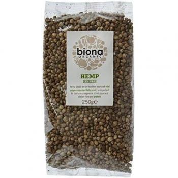 Biona Whole Hemp Seeds 250g (Pack of 4)