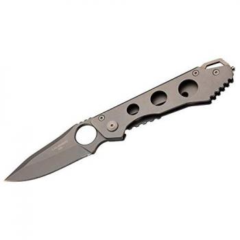 Buck BU112 Ranger Lockback nůž 7,6 cm, dřevo eben, kožené pouzdro
