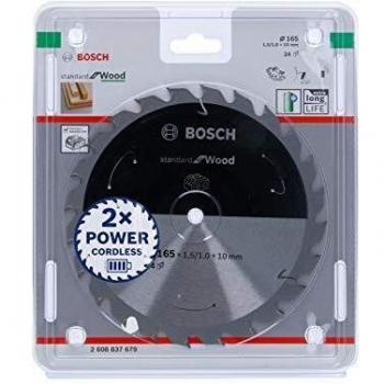 Hoja de sierra circular para madera Bosch 165 x 1.5 mm, 24 dientes