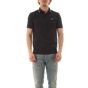 Polo Sun68 Uomo Blu Scuro Profilati