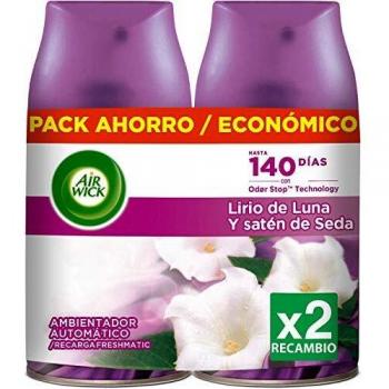Ricarica Freshmatic Air Wick Giglio di Luna e Raso di Seta 2 x 250 ml