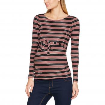 MAMALICIOUS Mlsierra Camiseta de Manga Larga Premamá, Talla 38, Color Marrón
