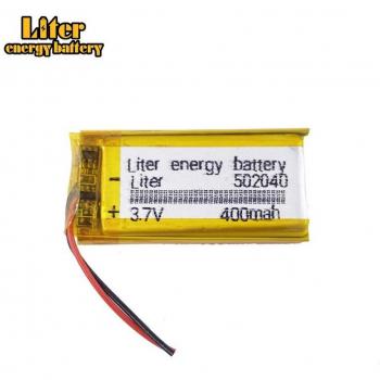 Batterie 3,7V 400mAh Lithium polymère 502040 pour GPS et lecteurs MP3