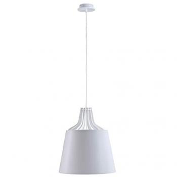 Lea Dome Pendant Light White, 38cm, 1x E27
