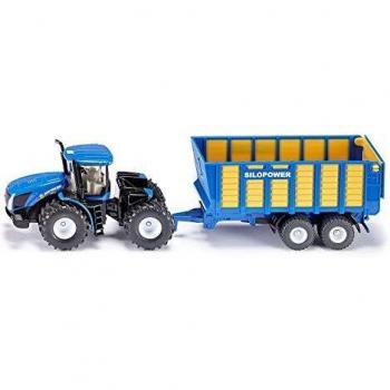 Siku New Holland T9.560 Farming Tractor with Trailer