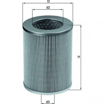 Original MAHLE Luftfilter LX 300 (Motorluftfilter)