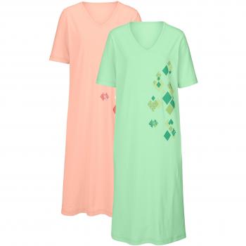 Simone Damen Schlafshirt mit Platzdruck