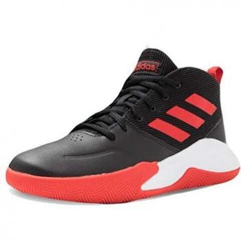 Adidas Ownthegame K Wide, Sneakers da Basket Adulto, Nero Rosso Bianco, 39 1/3 EU