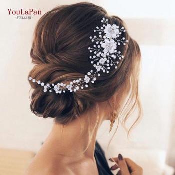 Bijou de tête de mariée avec épingles à cheveux et perles