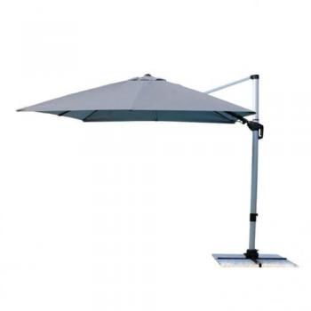 Ombrellone da giardino 3x3 con telo in poliestere Grigio scuro