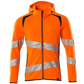 Mascot Accelerate Safe Zip Hoodie Hi-Visorange/Dark Navy (XS)