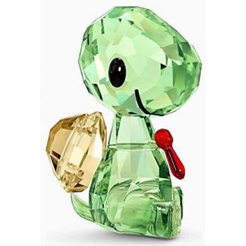 Statuetta di Animale Swarovski in Cristallo Verde/Orico/Rosso