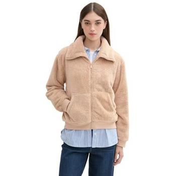 TOM TAILOR Denim Sweatjacke Teddy-Jacke mit Stehkragen