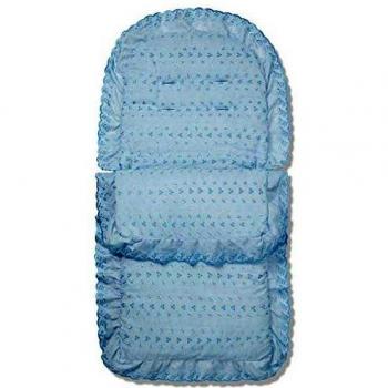 Blue Broderie Anglaise Footmuff by FYLO, Mima Xari Match