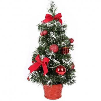 40CM Luxury Tabletop Christmas Pine Tree with Battery Lighting